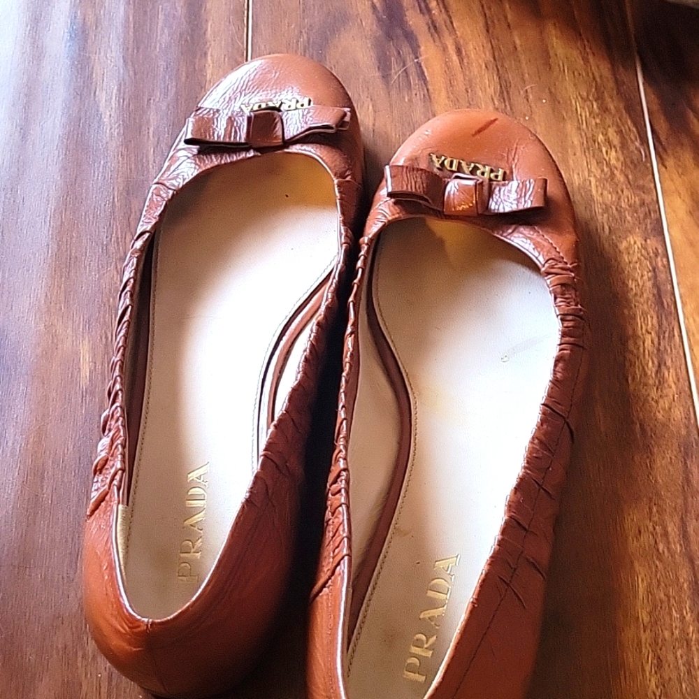 Authentic Prada leather shoes.